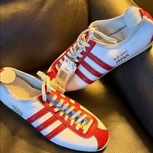 NEW never worn Adidas Japan Red and White Trainers